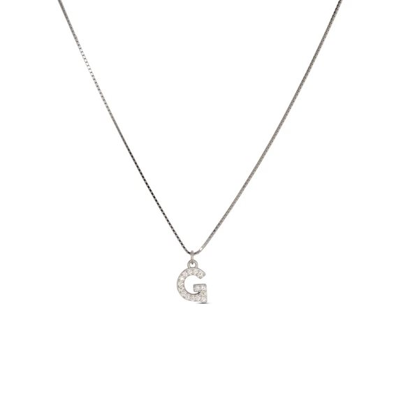 Collana Dilvdò Letters in Argento Zircone CLDBG - CLDBG